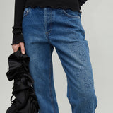 AMI STRAIGHT JEANS - BLUE