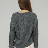 BELLE KNIT SWEATER - GREY