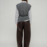 BELLE KNIT VEST - GREY
