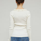 CECILIA SEAMLESS CARDIGAN - PRISTINE