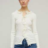 CECILIA SEAMLESS CARDIGAN - PRISTINE