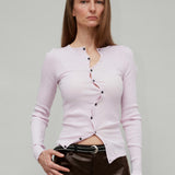 CLAIRE SEAMLESS CARDIGAN - PINK