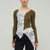 CONSTANZA SEAMLESS TOP - OLIVE