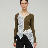 CONSTANZA SEAMLESS TOP - OLIVE