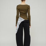CONSTANZA SEAMLESS TOP - OLIVE