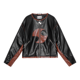 DAMIAN UNISEX JACKET - BLACK/BROWN
