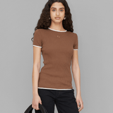 JAYA SEAMLESS TOP - BROWN