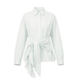 FIROELLA WRAP SHIRT - BIT OF BLUE