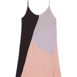 GABRIELA DRESS - BLACK/CORAL/LILAC