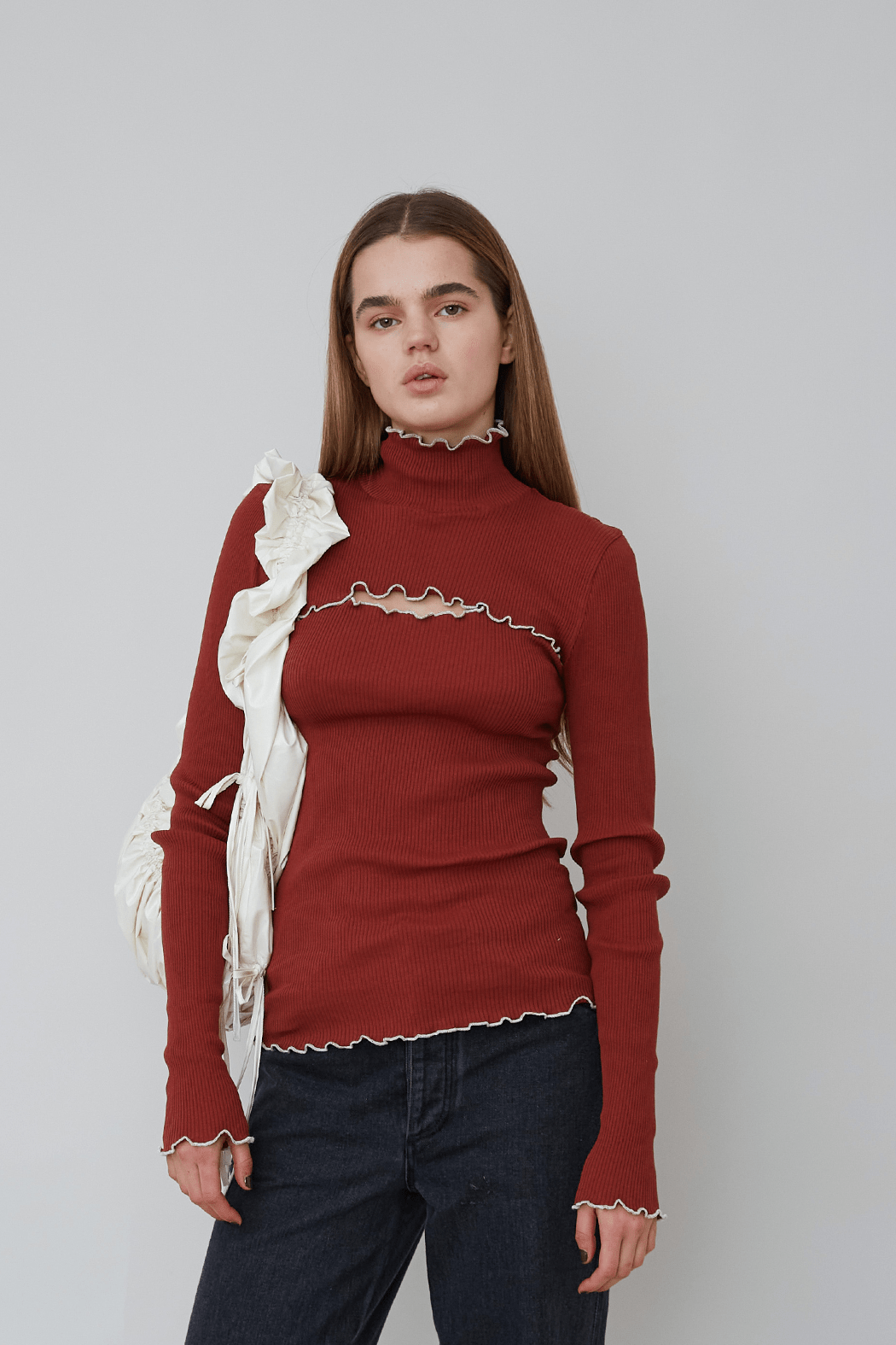 INÈS SEAMLESS TOP - RED