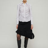 MARLA DENIM SKIRT - BLACK