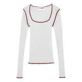 ROSE SEAMLESS TOP - WHITE