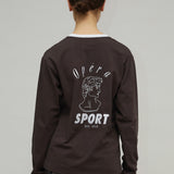 NICO UNISEX LS TEE - BROWN