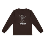 NICO UNISEX LS TEE - BROWN