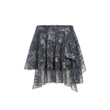 NONA SHORT SKIRT - CORAL SMOKE