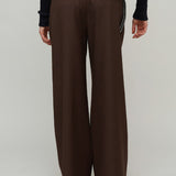 NORA TROUSERS - BROWN