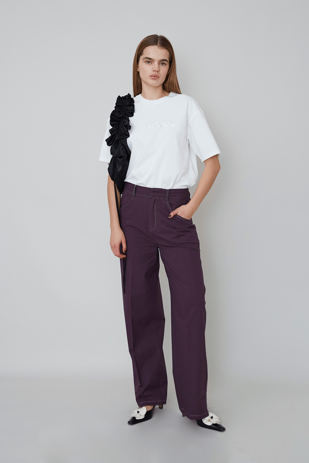 OLIVE UNISEX PANTS - PLUM
