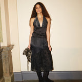 DONATELLA LONG SKIRT - BLACK