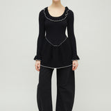RENATA KNIT SWEATER - BLACK