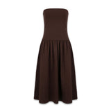 SECILIA DRESS - BROWN