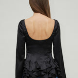 VITTORIA TOP - BLACK