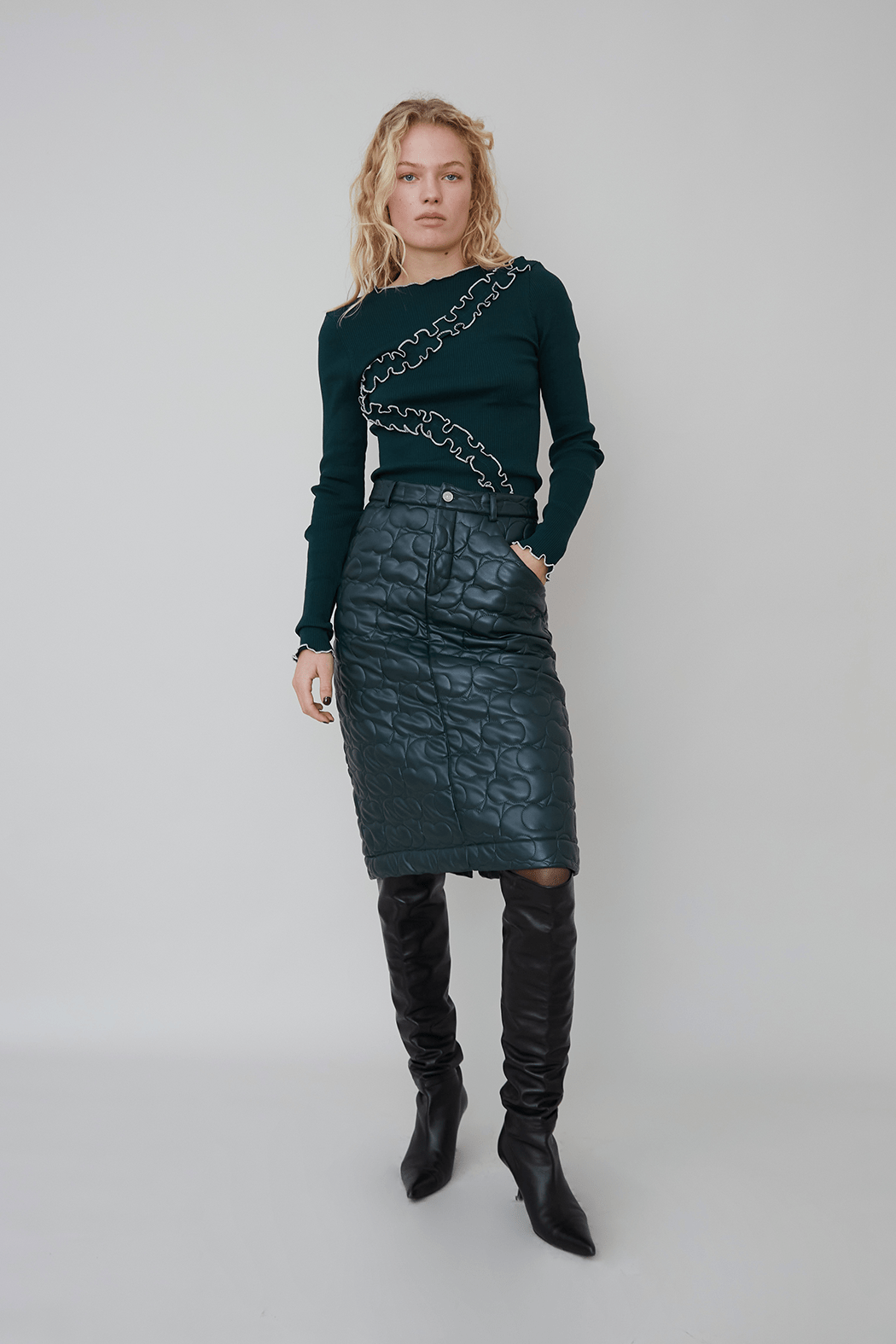 MARTINE SKIRT - GREEN
