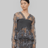 NONA TOP - CORAL SMOKE