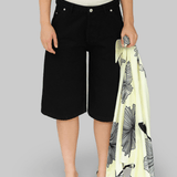 MIKA DENIM SHORTS - BLACK
