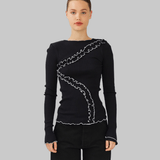 GISÈLE SEAMLESS TOP - BLACK