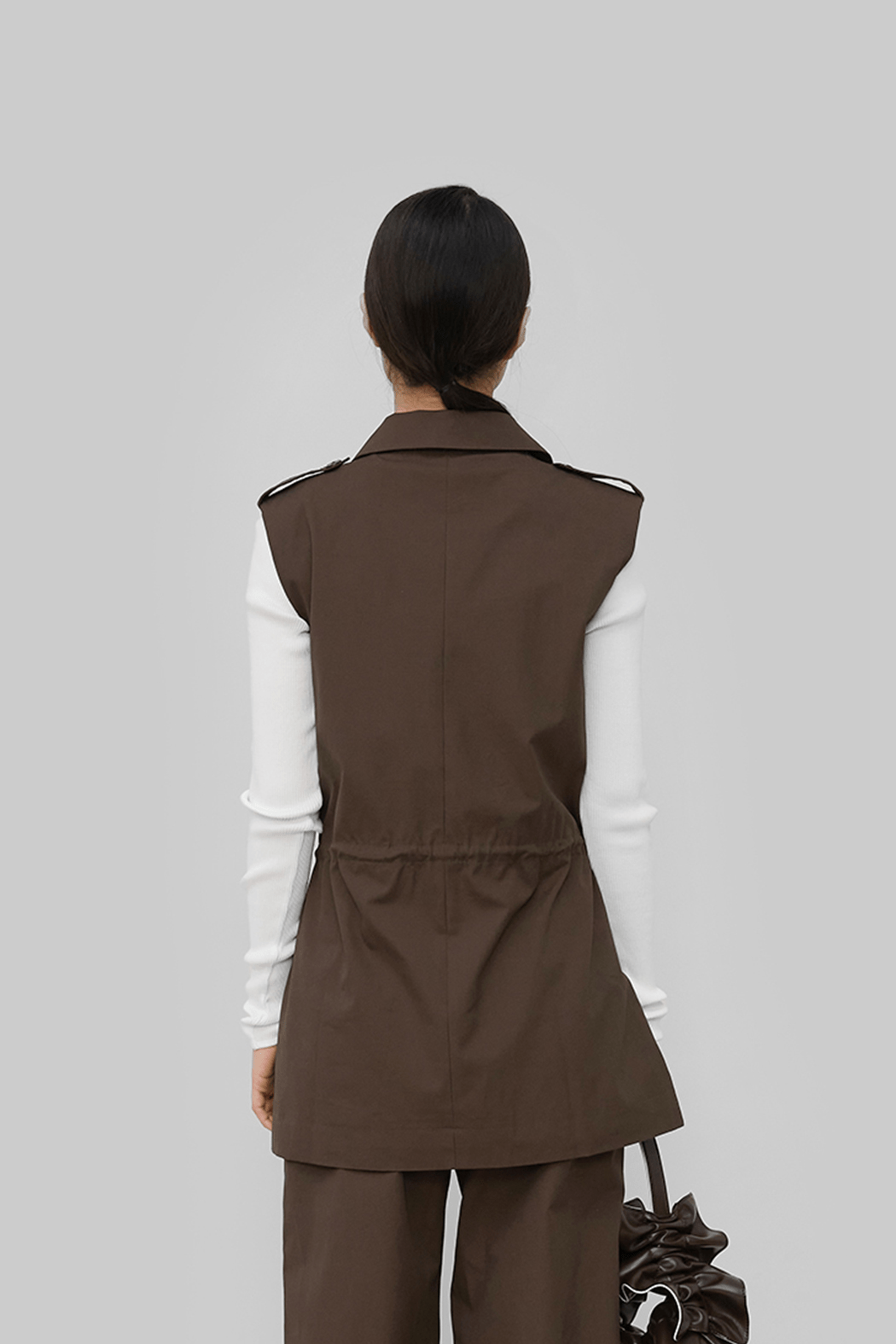 MAUD VEST - BROWN
