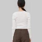 EVE SEAMLESS TOP - WHITE