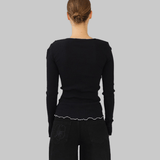 GISÈLE SEAMLESS TOP - BLACK
