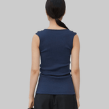 CLAIRE SEAMLESS TANKTOP - NAVY