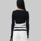 LANA SEAMLESS CARDIGAN - BLACK