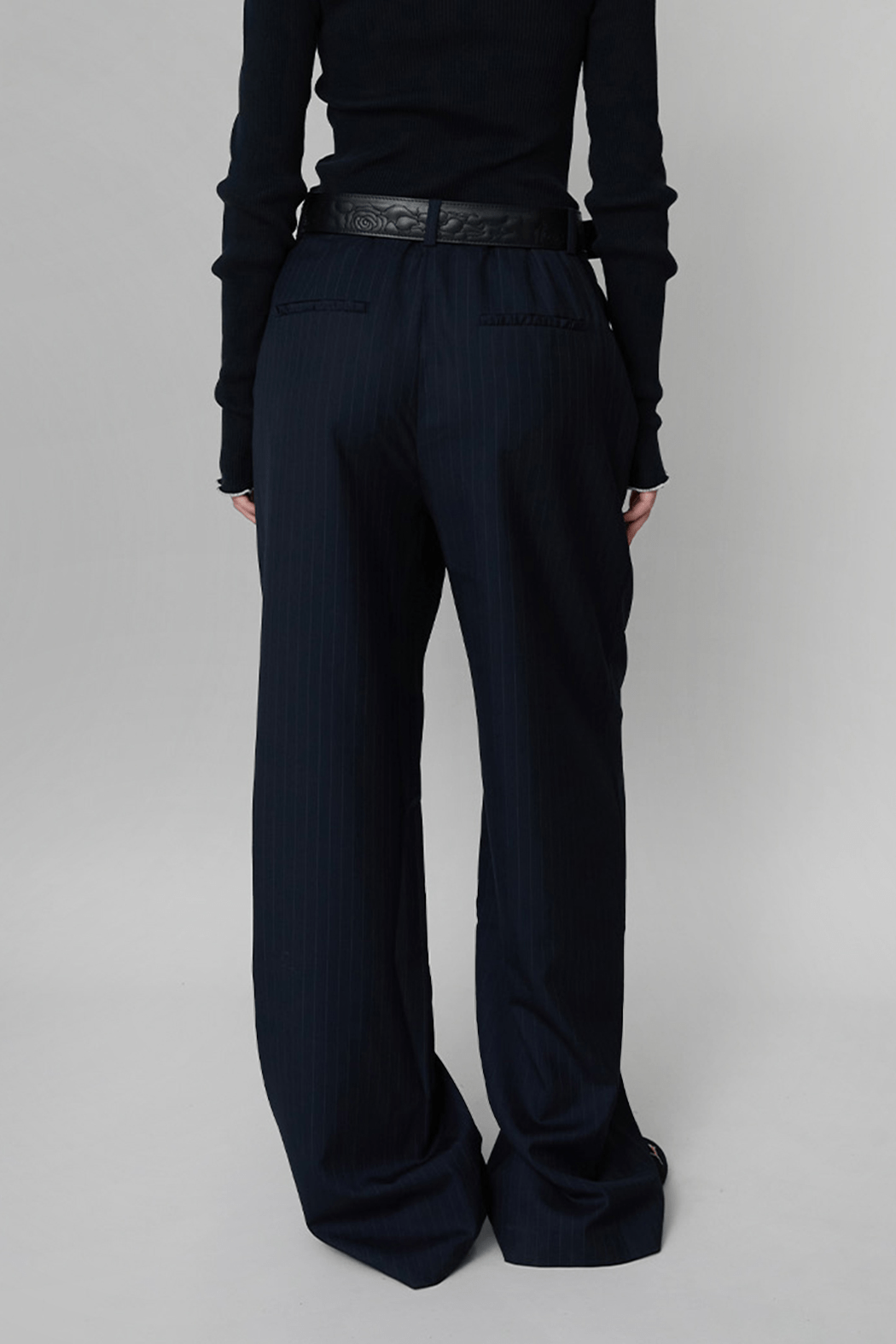 OpéraSPORT - Helena Trouser, navy striped