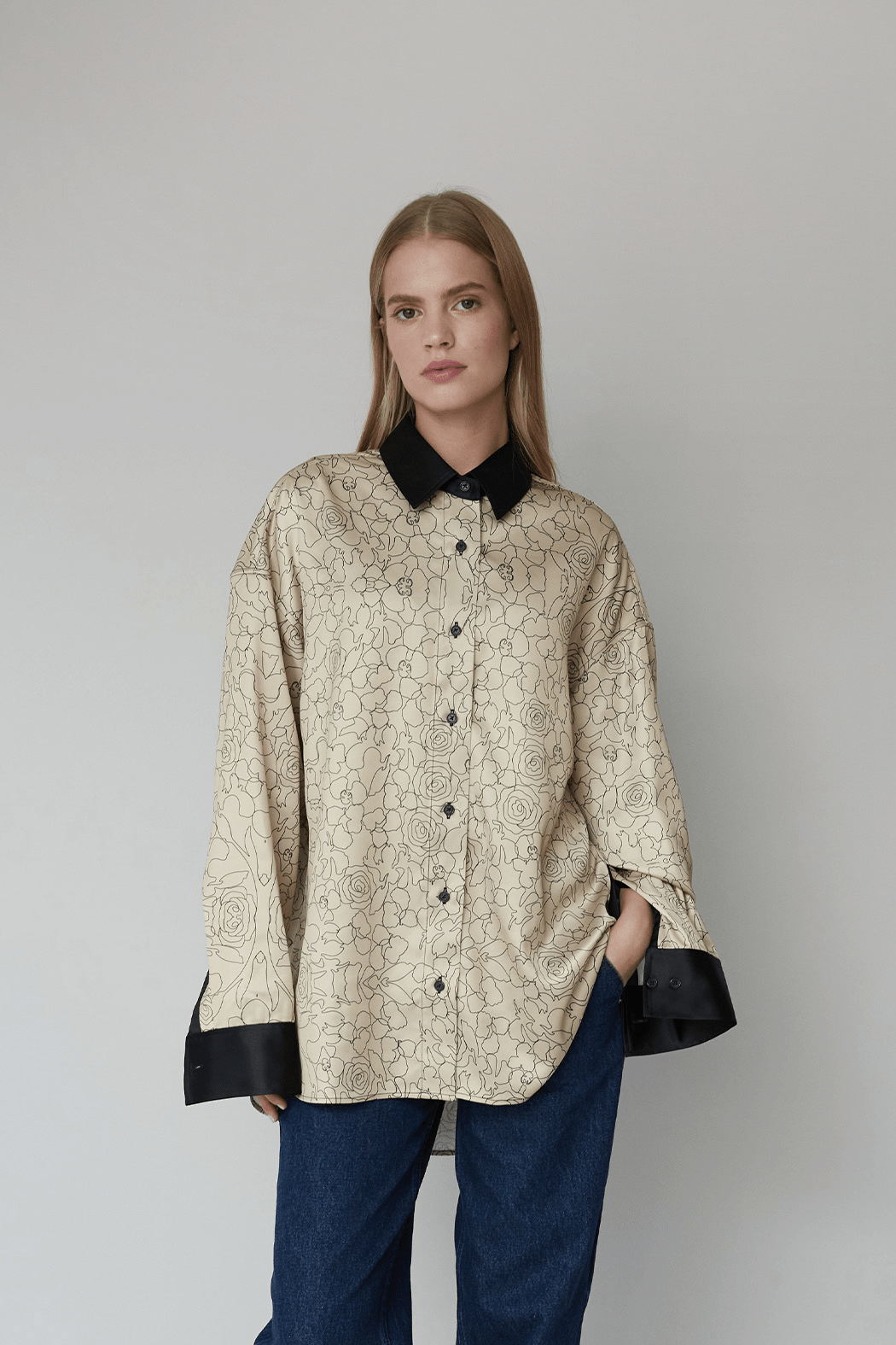 OpéraSPORT - Emma Shirt, Beige Print