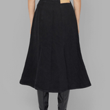 VICTORIA DENIM SKIRT - BLACK
