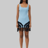 ELISA SEAMLESS DRESS - BLUE