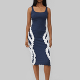 ALANA SEAMLESS DRESS - NAVY