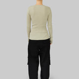 CLAIRE SEAMLESS TOP - ABBEY STONE