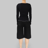 GISÈLE SEAMLESS TOP - BLACK