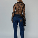 OpéraSPORT - Flora shirt, black lace