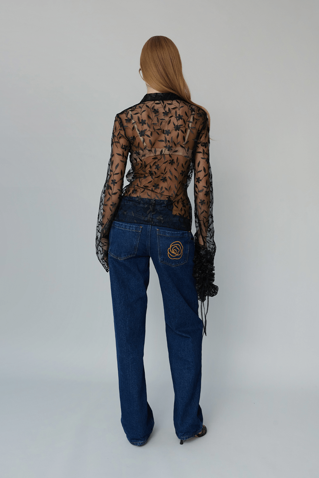 OpéraSPORT - Flora shirt, black lace