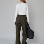 OpéraSPORT - Maud Cargo Pants, Dark Olive