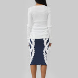 CLAIRE SEAMLESS TOP - WHITE