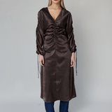 OpéraSPORT-  Kiko Dress - Dark Brown