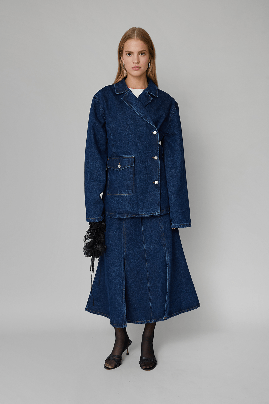 OpéraSPORT -  Victoria Denim Skirt, Medium Blue