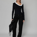 OpéraSPORT - Rose Straight Denim - Black