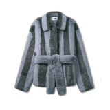 FIONA JACKET - GREY STRIPES