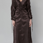 OpéraSPORT-  Kiko Dress - Dark Brown